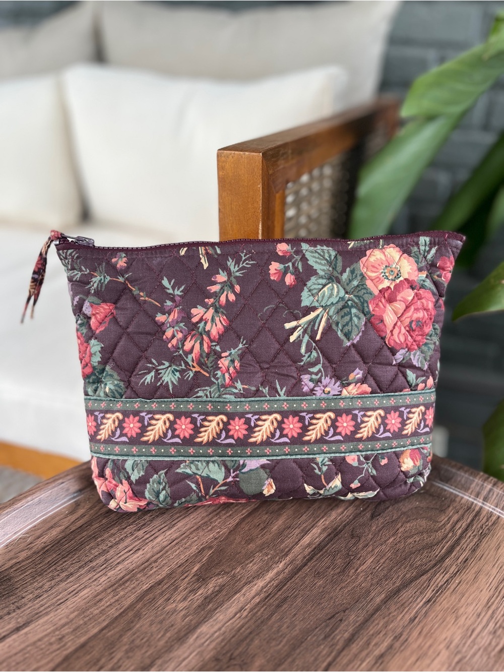 Vera Bradley Wildwood Large Cosmetic Bag